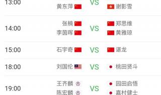 乒乓球世锦赛赛程安排